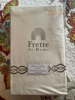 NWT FRETTE duvet cover in QUEEN 🇮🇹